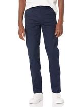 Calças IZOD Uniform Young Masculinas Stretch Chino Navy 34 L x 34 L Calças IZOD Uniform Young Masculinas Stretch Chino Navy 34 L x 34 L