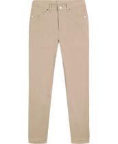 Calças IZOD, uniforme escolar masculino, frente plana, sarja cáqui, tamanho 12