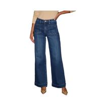 Calças Jeans Femininas De Cintura Alta E Perna Larga, Estilo Retrô, Calças Retas, Primavera 2025 Calças Jeans Femininas De Cintura Alta E Perna Larga, Estilo Retrô, Calças Retas, Primavera 2025