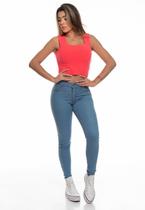 Calças Jeans Feminino Skinny Colada Com Barra Justa Comprida e Conforto Garantido Calças Jeans Feminino Skinny Colada Com Barra Justa Comprida e Conforto Garantido