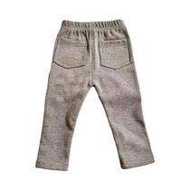 Calças Jeans Infantis De Veludo, Cor Sólida, Cintura Elástica, Outono Inverno, Para Meninos E