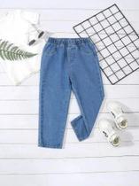 Calças Jeans Infantis Lisas De Perna Justa Para Meninos - Coleção Primavera/Outono