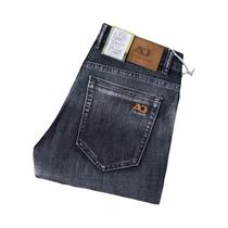 Calças Jeans Masculinas Casuais Elásticas Para Negócios, Clássicas E Modernas, Azul Cinza Fumaça, Calças Jeans Masculinas Casuais Elásticas Para Negócios, Clássicas E Modernas, Azul Cinza Fumaça,