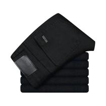 Calças Jeans Masculinas Pretas De Corte Reto Estilo Coreano Confortáveis E Elásticas Clássicas Para