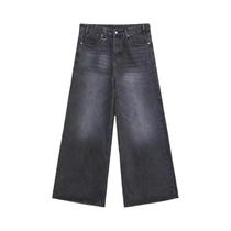 Calças Jeans Masculinas Vintage Com Corte Baggy E Perna Reta, Denim Casual, Estilo Streetwear Para