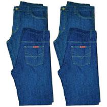 Calças Jeans RS Reforçada Masculina kit c/ 2 - 36ao48 Básica Trabalho Serviço