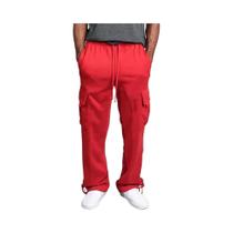 Calças Jogger Cargo Masculinas De Moletom Com Forro Polar, Outono Inverno, Soltas, Multibolsos,