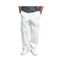Calças Jogger Cargo Masculinas De Moletom Com Forro Polar, Outono Inverno, Soltas, Multibolsos,
