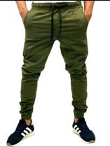 calças jogger jeans e colorida em sarja com elastano Masculinas com Variedades cores