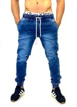 calças jogger jeans e colorida em sarja com elastano Masculinas com Variedades cores - sky jeans