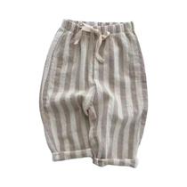 Calças Jogger Listradas Para Crianças Primavera Verão, Confortáveis E Soltas Para Meninos E Meninas Calças Jogger Listradas Para Crianças Primavera Verão, Confortáveis E Soltas Para Meninos E Meninas