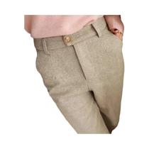 Calças Lápis e Harém de Lã Feminina - Cintura Alta, Casual e para Escritório (Outono/Inverno)