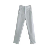 Calças Lápis Femininas de Cintura Alta Willshela 2023 - Estilo Streetwear