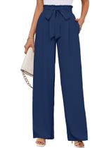 Calças largas KORSIS, calças de lounge femininas, azul marinho, S Calças largas KORSIS, calças de lounge femininas, azul marinho, S