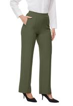 Calças largas SOOWOT Pull On Yoga Gym, soltas, com bolsos com zíper Calças largas SOOWOT Pull On Yoga Gym, soltas, com bolsos com zíper