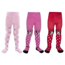 Calças leggings da Disney Baby Girls Meias Respiráveis Macias Meias (Recém-Nascido/Bebê), Tamanho 18-24 Meses, Vermelho/Rosa Escuro/Rosa Claro