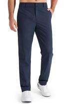 Calças Libin Masculinas para Golfe Secagem Rápida com Stretch Azul Marinho 34W x 30L Calças Libin Masculinas para Golfe Secagem Rápida com Stretch Azul Marinho 34W x 30L