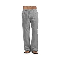 Calças Longas Casuais Masculinas Com Cintura Elástica Leve Estilo Streetwear Tamanhos Grandes
