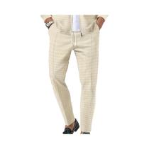 Calças Longas Casuais Masculinas De Tecido Leve Com Corte Médio, Elegantes Para Todas as Estações