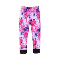Calças Longas De Menina Com Forro De Pelúcia Quente, Estampa De Borboleta E Listras, Leggings Macias