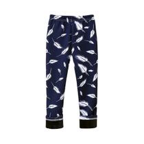 Calças Longas De Menina Com Forro De Pelúcia Quente, Estampa De Borboleta E Listras, Leggings Macias