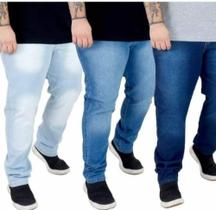 Calcas masculina jeans com elastano