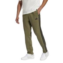 Calças masculinas Adidas Essentials, 3 listras, lã, bainha aberta Calças masculinas Adidas Essentials, 3 listras, lã, bainha aberta