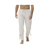 Calças Masculinas Com Cordão Estilo Pirata Viking Renascentista Medieval Para Cosplay E Streetwear