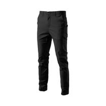 Calças Masculinas de Algodão - Ajuste Fino, Cor Sólida, Casual e para Negócios (Primavera/Outono)