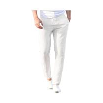 Calças Masculinas De Algodão E Linho Respiráveis Para Outono, Cor Sólida, Fitness, Streetwear S-3XL