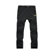 Calças Masculinas Impermeáveis Com Forro De Fleece Para Caminhada, Esqui E Snowboard, Softshell Para