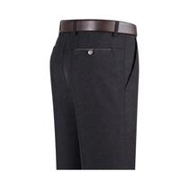 Calças Masculinas Pretas E Cinza Finas, Estilo Casual De Negócios, Moda Verão-outono, Calças Sólidas