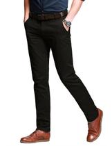 Calças masculinas que combinam com modelagem justa, cônica, elástica, casual, 8050 Calças masculinas que combinam com modelagem justa, cônica, elástica, casual, 8050