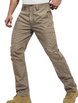 Calças masculinas resistentes à água FREE SOLDIER, de ajuste descontraído, calças de trabalho Tactical Combat Army com vários bolsos (marrom clássico, 34 L x 30 L) Calças masculinas resistentes à água FREE SOLDIER, de ajuste descontraído, calças de trabalho Tactical Combat Army com vários bolsos (marrom clássico, 34 L x 30 L)
