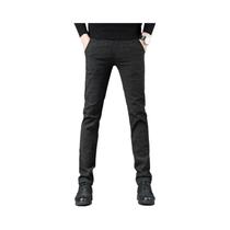 Calças Masculinas Slim Fit De Algodão Xadrez Casuais E Formais Moda 2024 Calças Masculinas De Alta