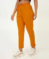 Calças moletom laranja femininas Calças moletom laranja femininas
