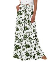 Calças Palazzo BTFBM femininas casuais de cintura alta, perna larga, verde Calças Palazzo BTFBM femininas casuais de cintura alta, perna larga, verde