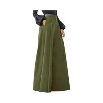 Calças Palazzo De Perna Larga Para Mulheres, Confortáveis E Estampadas, Calças Cropped De Linho Para
