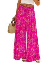 Calças Palazzo YESNO femininas de verão, fluidas e largas, com bolsos