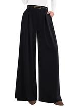 Calças PRETTYGARDEN 2025 Pantalona Cintura Alta Preta Tamanho L-Longa Calças PRETTYGARDEN 2025 Pantalona Cintura Alta Preta Tamanho L-Longa