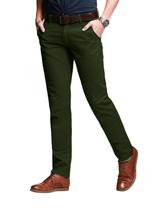 Calças que combinam com ajuste justo, cônicas, elásticas, casuais para homens, verde militar Calças que combinam com ajuste justo, cônicas, elásticas, casuais para homens, verde militar