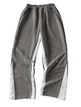 Calças RoseSeek Boy's Y2K Wide Leg Baggy Mix Grey 9 Years Calças RoseSeek Boy's Y2K Wide Leg Baggy Mix Grey 9 Years