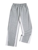 Calças RoseSeek Boys Y2K Wide Leg, largas, cinza/branca, 9 anos Calças RoseSeek Boys Y2K Wide Leg, largas, cinza/branca, 9 anos