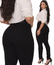 Calças Sarja Feminina Sawary Linha Super Premium Slim Hot Pants Cós Cobrindo o Umbigo - Sawary Jeans