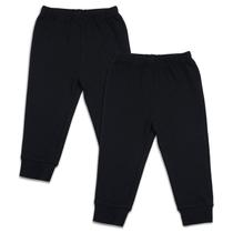 Calças SOBOWO Baby Boys de 9 a 12 meses de algodão preto, pacote com 2 Calças SOBOWO Baby Boys de 9 a 12 meses de algodão preto, pacote com 2