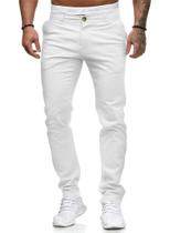 Calças sociais casuais chinos ALLABREVE masculinas Slim Fit brancas 36 W* 32 L Calças sociais casuais chinos ALLABREVE masculinas Slim Fit brancas 36 W* 32 L