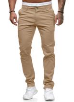 Calças sociais casuais chinos para homens ALLABREVE Slim Fit Khaki Calças sociais casuais chinos para homens ALLABREVE Slim Fit Khaki