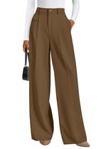 Calças sociais de perna larga PRETTYGARDEN 2026 Business Casual Women Calças sociais de perna larga PRETTYGARDEN 2026 Business Casual Women