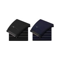 Calças Sociais Masculinas Pretas Slim-Fit Confortáveis Para Todas as Estações, Estilo Coreano