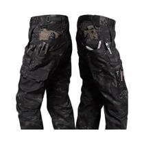 Calças Táticas Impermeáveis Masculinas Com Múltiplos Bolsos, Resistentes Ao Uso, Calças De Combate